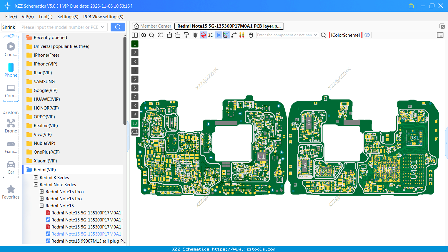 Redmi Note15 5G-135300P17M0A1 PCB Layer